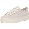 Keds Triple Kick Leinwand, Scarpe da Ginnastica Donna, Oro Metallizzato, 41 EU