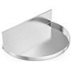 Onlyfire Semi-Circolare Vaschetta Raccogli con Divisorio Rimovibile in Carbone per Weber 57 cm Griglia a Carbonella Kettle, Vaschetta Raccogli Grasso in Acciaio Inox, Calore Indiretto