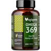 VEGÁGENO Vegageno OMEGA 3 6 9 Vegan. OMEGA 3 vegan ad alta concentrazione. 200 capsule. Con vitamina E naturale. Non OGM, senza glutine. Senza pesce. Solo verdura. Adatto a vegani.