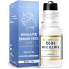 New Miuz Cool Menthol Migraine Roll on Stick - Natural Fast Cooling Peppermint Eucalyptus Aromatherapy Essential Oils For Headache - Perfect Selfcare gift stocking stuffers - Made in USA