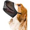 Apkpesterml Museruola Cane Piccola Taglia, Museruola per Cane Regolabile Museruola Antiabbaio in Nylon Museruola Traspirante in Rete Antiabbaio e Antimorso per Chihuahua Yorkshire Terrier Maltese (Nero3, L)