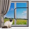 Yuly Rete di Protezione per finestre per Gatti, Dimensioni Personalizzate, reti di Sicurezza per Gatti, Doppia Cerniera autoadesiva Anti-zanzare, Rete per schermi per finestre per balconi