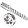 CoCud Set Rubinetti e Matrici, M13 x 1 Filettatura, Metrico Acciaio Alta Velocità Macchina Rubinetto per Vite & Kit Utensili per Stampi Tondi - (per Riparazione), 1 set