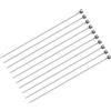 QUARKZMAN 10pz Spille di Espulsione Dritte, Diametro 1mm (0.04) Punta Tonda in Acciaio Skd61 Lunghezza 150mm (6) per Manutenzione Meccanica