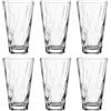 LEONARDO HOME Twist 023591 - Set di 6 bicchieri per acqua, lavabili in lavastoviglie, di alta qualità e moderni, ergonomici, adatti all'uso quotidiano e curvi, 300 ml