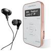LEMEGA PR1L Radio DAB Tascabile,Radio FM,Radio DAB+ Portatile,Cuffie Incluse,Batteria Ricaricabile,40 Preselezioni, Radio DAB Sportiva con Interruttore Bloccabile.Nero/Argento(Champagne)