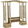 vidaXL AX Arco Pergola 230x60x198cm Rose Rampicanti Piante Legno Giardino Nuovo 318566