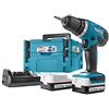 Makita DF347DWJX4 DF347DWJX4-Trapano Avvitatore + 2 batterie 14,4 V 1,3 Ah Li-Io