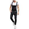vokkrv 2024 Jeans Pagliaccetti Salopette Uomo Jeans Slim Fit Jeans Uomo Strappati Denim Casual Salopette da Lavoro Uomo Jeans Lavaggio Chiaro Jeans Casual Pantaloni da Skateboard Streetwear Moda