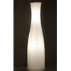 Trango moderno disegno Lampada da terra I lampada da bottiglia in carta di riso bianca 1231L lampada da terra alta 125 cm come salotto Lampada Deco I paralume incl.2 lampadine E14 LED