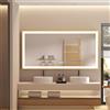 LUVODI Specchio Bagno LED Luce: Cornice Dorata Rettangolare 120x60cm Specchio Smart Led Lungo Oro Parete 3 Touch Grande Illuminato Frontale Antiappannamento Dimmerabile Verticale Orizzontale