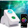 HOMEPROTEK Proiettore Galassia, proiettore cielo stellato - Intelligente controllato da app Galaxy Projector rotante a 90 gradi Hey Google e Alexa compatibile Lampada Proiettore Galassia Soffitto