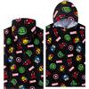 Marvel Spiderman Asciugamani Bagno con Cappuccio Ragazzi Poncho Bambino Telo Mare Bambini (Multiplo Avengers, 6-9 Anni)