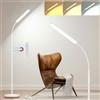 Yikuneng Lampada da Terra LED Dimmerabile, 18W 1800LM Luminoso Lettura Piantana Bianco con 4 temperatura di Colore,Telecomando Magnetico, Collo D'oca Flessibili a 360°,Timer 1H, per Soggiorno Letto Ufficio