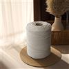 Idrese Filato macramè, Cordoncino in cotone macramè 5 mm x 300 m fai da te, filo di cotone naturale, 100% cotone, per fai da te come macramè, arazzo da parete,lavori decorativi