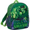 Marvel Zaino da bambino, motivo Incredibile Hulk degli Avengers della Marvel, 3D, per scuola, pranzo, viaggi, Verde, Taglia unica