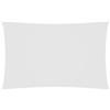 vidaXL Parasole a Vela Ombra Tenda da Sole Elegante Moderna Anti UV Giardino Frangisole Terrazza Balcone Oxford Rettangolare 2,5x5 m Bianco