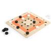 small foot 12220 Gioco del mulino e solitario Gold Edition in legno, colori moderni, due scacchiere, dai 6 anni