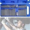 QZQUFJ 40 Pezzi Chiavi a Bussola Set Chiavi a Bussola, Torx, Spline, Hex Bit Socket Set, Chiavi Torx, 1/2 In 3/8 In Drive, Attrezzi Officina, Acciaio al Cromo-Vanadio, per Officina e Fabbrica