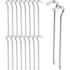 Seasboes 18 Pezzi Picchetti da Tenda, Metallo Picchetti Giardino, Picchetti Campeggio per Terra Rigida Chiodi per picchetti da Giardino, Attrezzatura da Campeggio per per Escursionismo (18 CM)