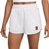 Nike Pantaloncini da tennis da donna Nike Court Mid-Rise French Terry Tennis Shorts - Bianco