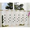 Gardinenbox Ideal Textiles 42002 - Tenda a Pannello in Voile con Ricamo, 40 x 120 cm, Colore: Nero