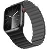 Bisikor Compatibile con Cinturino Apple Watch 49/46/45/44/42/41/40/38mm, Cinturino Magnetico in Silicone Indossabile Due Lati per iWatch Ultra SE Series 10 9 8 7 6 5 4 (38/40/41/42, Nero/Grigio)