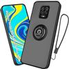 WeiCase Cover per Xiaomi Redmi Note 9 Pro/ 9S/ Note 9 Pro Max con Cordino Cover con 360 Gradi Girevole Anello Metallo Magnetica Supporto Silicone Antiurto Custodia per Redmi Note 9 Pro/ 9S/ Note 9 Pro Max