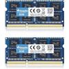 Wlizedle DDR3 /DDR3L Laptop Memoria RAM 16GB Kit (2x8GB) 1600MHz CL11 SO-DIMM Wlizedle Modulo di Memoria PC3-12800 /PC3L-12800 204-Pin 1.35V /1.5V Notebook Memory per Computer Portatile, Blu