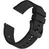 Msksjer 22mm Cinturino Msksjer Compatibile con Xiaomi Mi Watch, Sportivi Cinturini Morbido Silicone Ricambio per Mi Watch S3/S1/S1 Active/Mi Watch Color Sport/Samsung Galaxy Watch 3 45mm/Huawei GT2 46mm, Nero