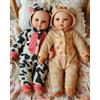 BABESIDE Bambole Reborn Gemelle 17 Pollici - Vinile Neonato Realistico Baby Dolls Occhi Aperti Bambolotti - Reborn Maschio E Femmina Set Regalo per Bambini per Femmine dai 3 Anni in su