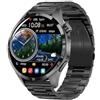 HCPZL 2024 GT4 PRO MAX Smart Men Watch 4 Pro 1.6 pollici HD Schermo a colori Chiamata Bluetooth Frequenza Pressione cardiaca sanguigna Smartwatch (pelle marrone)