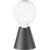 Ondaluce Lampada faretto da interno 12x12 cm FOG in alluminio verniciato Nero