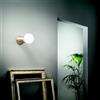 Ondaluce Lampada faretto da interno 12x12 cm FOG in alluminio verniciato Oro