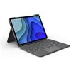 Logitech Folio Touch iPad Pro da 11 pollici (1a, 2a, 3a, 4a gen - 2018, 2020, 2021, 2022) Custodia con tastiera - Tastiera retroilluminata, trackpad, Smart Connector, ITA QWERTY - Grafite