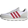 adidas Run 60s 3.0 Shoes, Sneakers Uomo, Ftwr White Better Scarlet Grey One, 41 1/3 EU