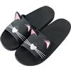 Acfoda Ciabatte Spiaggia Uomo Antiscivolo Ciabatte da Doccia Donna Morbide Piscina Sandali Estive Casa Bagno Slippers Sportive Pantofole Punta Aperta Mare Scarpe nero 35/36