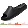 Jesindr Ciabatte Uomo Donna Estive da Casa Pantofole Cozy Slides Foam Slide Sliders Piscina Scarpe Slippers Gomma Mare Sandali, Nero, 43 EU
