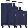 American Tourister Set di valigie a 4 ruote Hyperspeed 3 pz. blu
