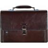 Piquadro Blue Square Briefcase II Pelle 40 cm Scomparto per laptop marrone