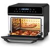 Ufesa Magnum Friggitrice ad Aria XXL, Air Fryer da 23 L, Doppia Resistenza, 8 Programmi, Girarrosto, 1800W, Controllo Digitale, Temperatura 230ºC, 6 Accessori Inclusi, Corpo In Metallo