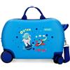 Enso Outer Space Valigia per bambini Blu 45 x 31 x 20 cm Rigida ABS 24,6 L 1,8 kg 4 ruote Bagagli Mano, blu, Valigia per bambini