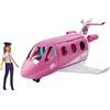 Barbie Aereo dei Sogni con Pilota, Playset con Veicolo e Bambola Bionda Inclusa, Giocattolo per Bambini 3+ Anni, GJB33