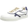 Geox U Warrens A, Sneakers Uomo, Bianco/Blu (White/Navy), 42 EU