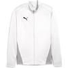 PUMA teamGOAL Training Jacket, Giacca Track Unisex, Bianco-Piuma Grigio, XL