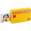 KODAK Mini 2 Retro 4PASS Stampante Fotografica Portatile (5,3x8,6cm) + 8 Fogli, Giallo