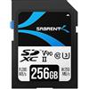 SABRENT Scheda SD 256GB v90, SDXC Card UHS-II, Memoria SD U3, Memory card con lettura fino a 280MB/S, per fotografi professionisti, video maker, vloggers per video in 8K, Full HD (SD-TL90-256GB)