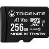 TRIDENITE Scheda Micro SD 256 GB, Memoria MicroSDXC per Nintendo-Switch, GoPro, Drone, Smartphone, Tablet, 4K Ultra HD, A1 UHS-I U3 V30 C10, Lettura Fino a 95 MB/s, con Adattatore SD