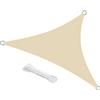 swift Vela Ombreggiante Triangolare 3x3x3 m Permeabile Protezione Anti Raggi UV Tenda a Vela, Telo Tenda da Sole a Vela per Esterno, Giardino & Gazebo, Beige