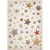 Carta di riso Gear up for Christmas stelle Stamperia